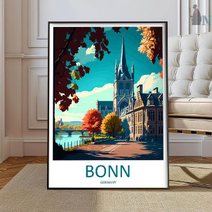 Bonn Reise Druck Wandkunst Bonn Wandbehang Zuhause Poster