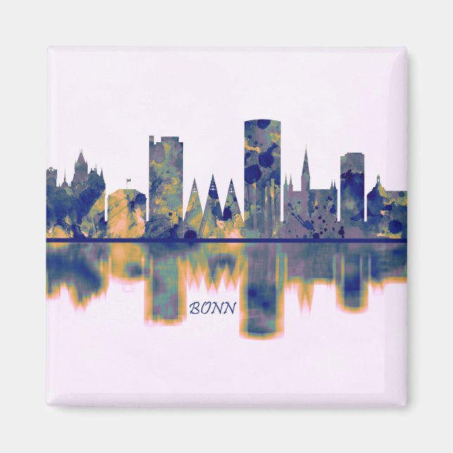 Bonn Skyline Magnet (Vorne)