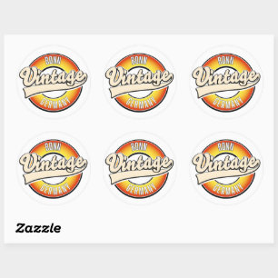Bonn Vintage Style Logo Runder Aufkleber