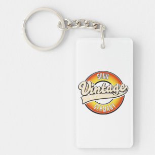Bonn Vintage Style Logo T-Shirt Etikett Schlüsselanhänger