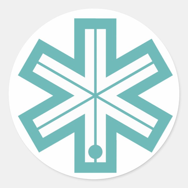 Bonna Ski Logo Runder Aufkleber (Vorderseite)