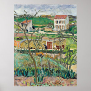 Bonnard's Rainy Landscape Poster
