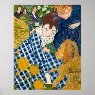 Bonnard's Women with a Dog Poster