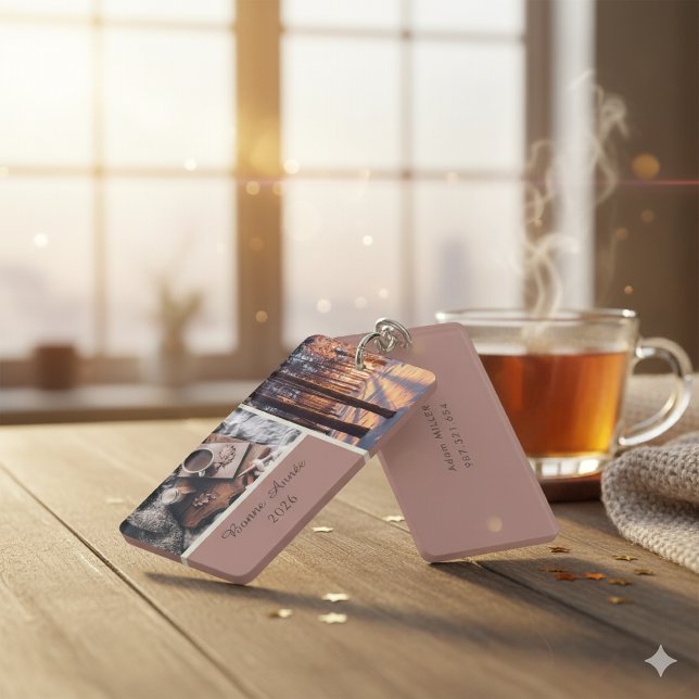 Bonne Année 2026 Personalized Acrylic Keychain Schlüsselanhänger (Von Creator hochgeladen)