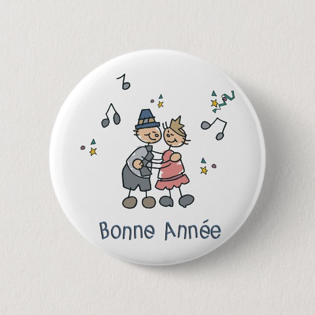 Bonne Annee Button (Vorderseite)