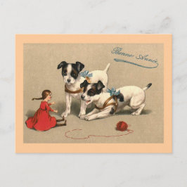 Bonne Annee Vintag French Postkarte