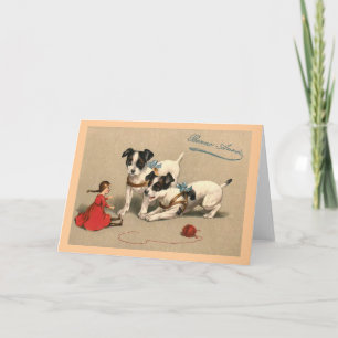 "Bonne Annee" Vintage Franzosen Feiertagskarte