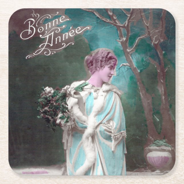 Bonne Anner Rechteckiger Pappuntersetzer (Vorderseite)