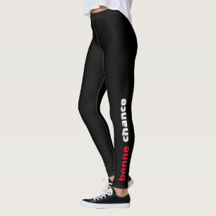 Bonne Chance Französische Zitate-Leggings Leggings