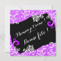 Bonne fête maman - Motif dentelle