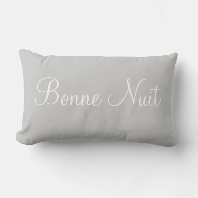 Bonne Nuit Sweet Dreams Decorative Schlafzimmer Ak Lendenkissen (Vorderseite)