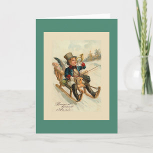 Bonne und heureuse Annee französische neues Feiertagskarte