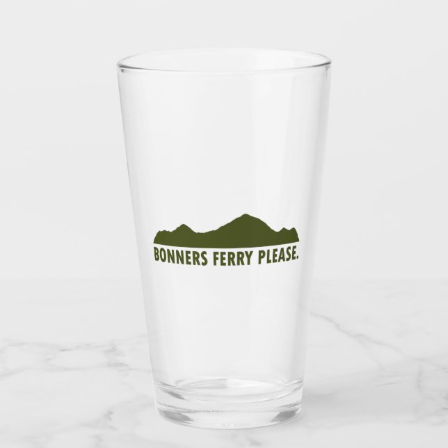 Bonners Ferry Idaho Bitte Glas (Vorderseite)
