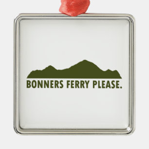 Bonners Ferry Idaho Bitte Ornament Aus Metall