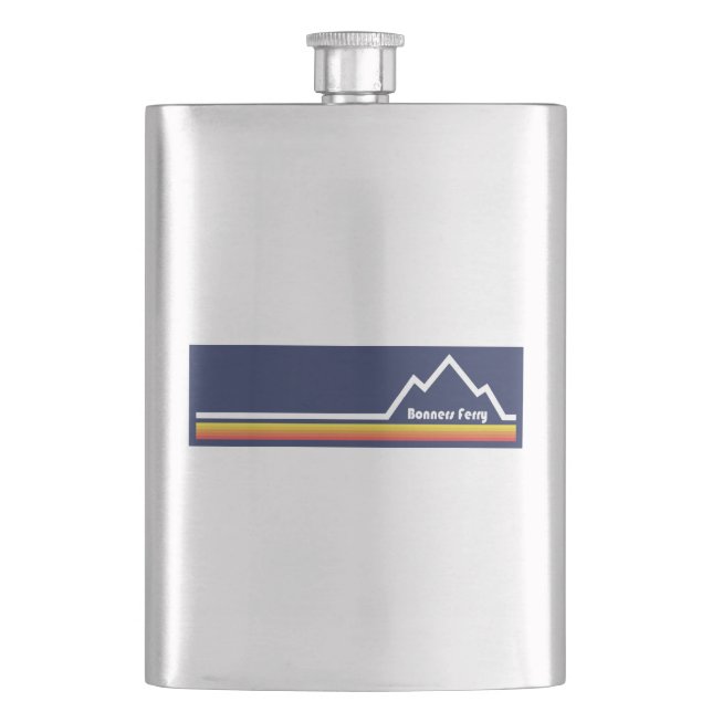 Bonners Ferry Idaho Flachmann (Vorderseite)