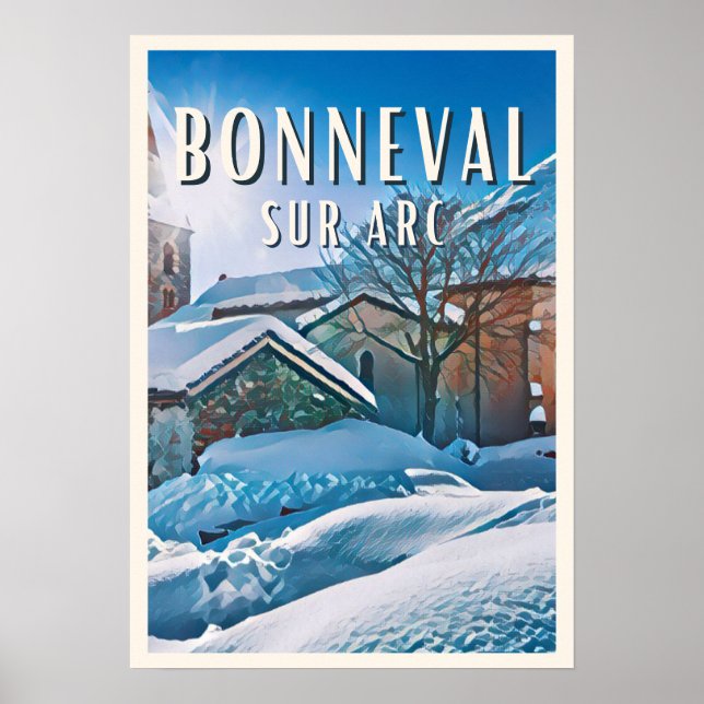 Bonneval auf Arc Skistation Poster (Vorne)