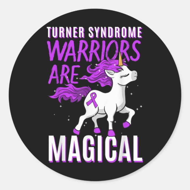 Bonnevie Ullrich Turner Syndrome Awareness 45 X0 T Runder Aufkleber (Vorderseite)