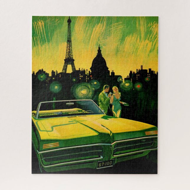 Bonneville-Cabrio der 60er Jahre Puzzle (Vertikal)