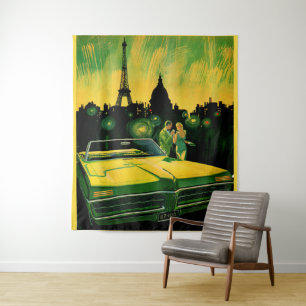 Bonneville-Cabrio der 60er Jahre Wandteppich