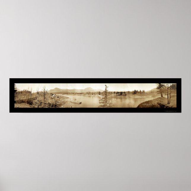 Bonneville Dam Locks Foto 1934 Poster (Vorne)