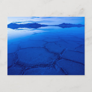 Bonneville Salt Flats im Winter - Utah Postkarte