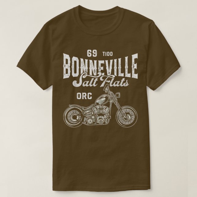 Bonneville Salt Flats Motorrad Racing Biker Liebe T-Shirt (Design vorne)