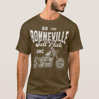 Bonneville Salt Flats Motorrad Racing Biker Liebe T-Shirt