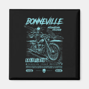 Bonneville-Salzflächen Motorrad-Rennsport Vintage Magnet