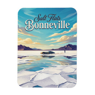 Bonneville-Salzflächen Utah Magnet