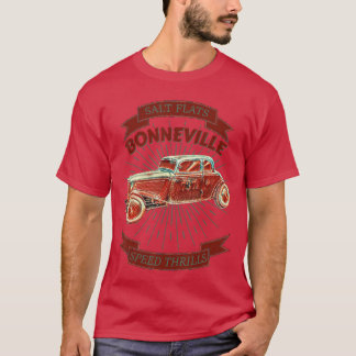 Bonneville-Salzflächen Vintage Retro Hot Rod Renne T-Shirt