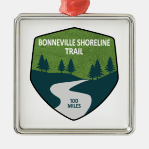 Bonneville Shoreline Trail Ornament Aus Metall