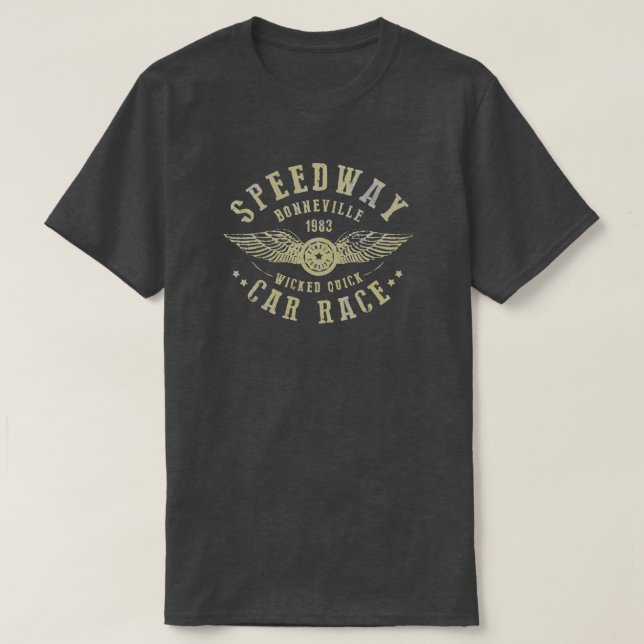 BONNEVILLE SPEEDWAY | Retro | VINTAG | Obskure T-Shirt (Design vorne)