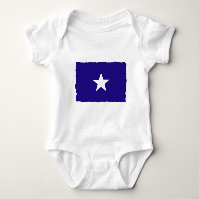 Bonnie-Blau Baby Strampler (Vorderseite)