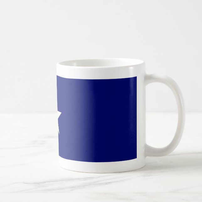 Bonnie blaue Flaggen-Tasse Kaffeetasse (Rechts)