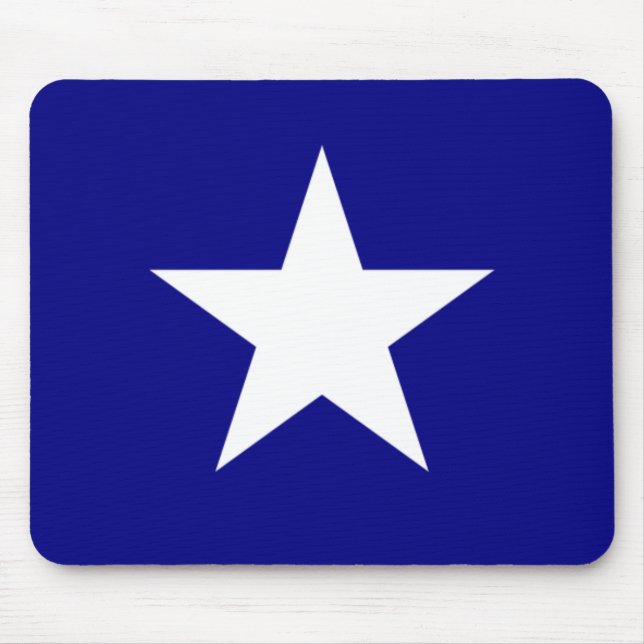 Bonnie Blue Flag mit Lone White Star Mouse Pad Mousepad (Vorne)