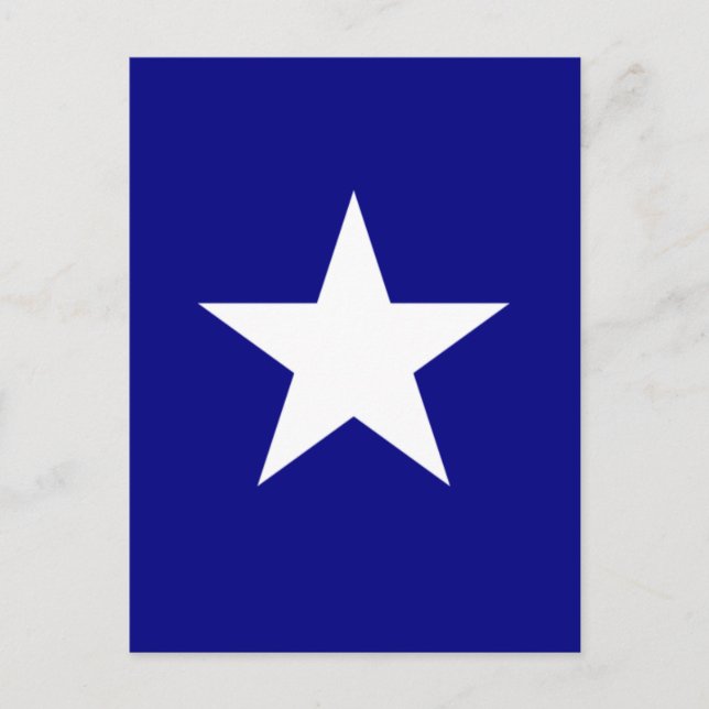Bonnie Blue Flag mit Lone White Star Postcard Postkarte (Vorderseite)
