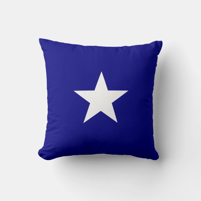 Bonnie Blue Flag White Star Kissen (Vorderseite)