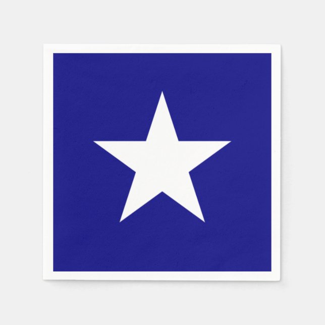 Bonnie Blue Flag White Star Serviette (Vorderseite)