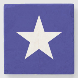 Bonnie Blue Flag White Star Steinuntersetzer
