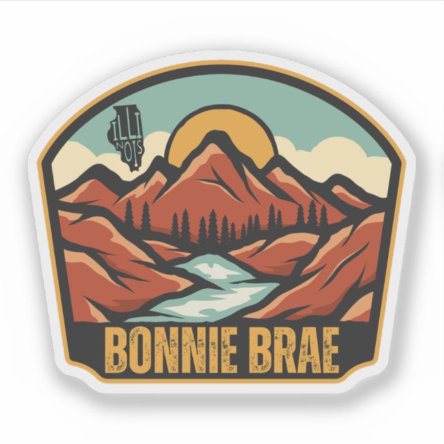 Bonnie Brae, Illinois Aufkleber (Vorderseite)