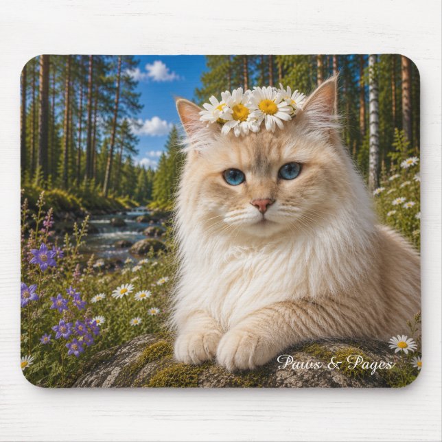 Bonnie Cat Mouse Pad | Paws & Pages Mousepad (Vorne)