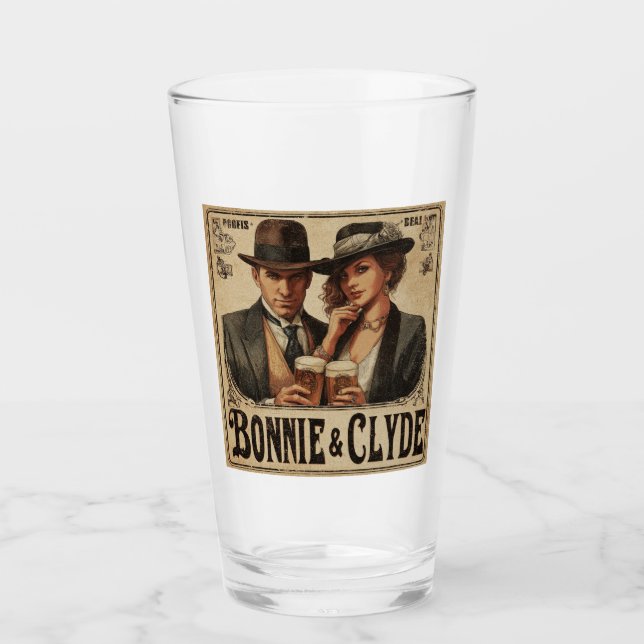 Bonnie & Clyde Brew Glas (Vorderseite)