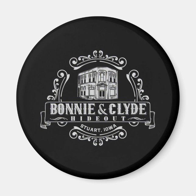 Bonnie & Clyde Hideout: Circle Magnet (Vorne)