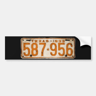 Bonnie & Clyde License Plate Autoaufkleber