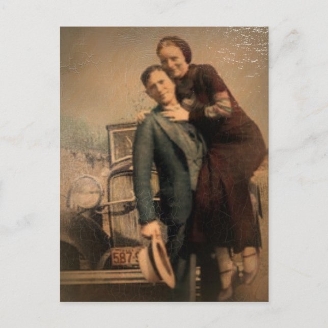Bonnie & Clyde Postkarte (Vorderseite)