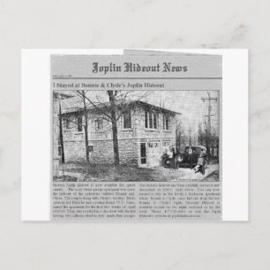 Bonnie & Clyde's Joplin Hideout Postkarte