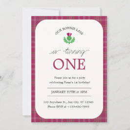 Bonnie Lass Birthday Einladung