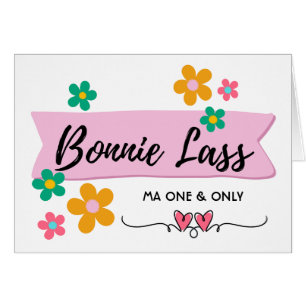 Bonnie Lass Ma One und Nur Blume und Herz