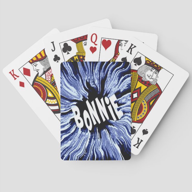Bonnie Name Star Art Spielkarten (Rückseite)
