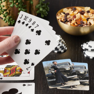 Bonnie Parker mit Getaway Car Color Redux Spielkarten